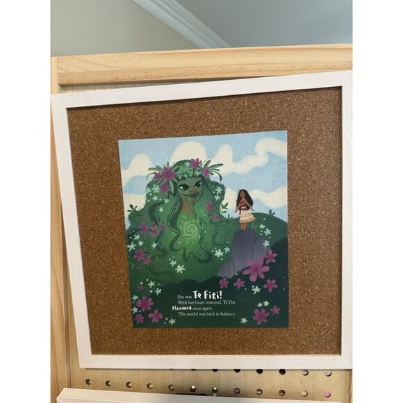 Disney Handmade Custom Pin Board Moana And Te Fiti From Little Golden Books - Picture 2 of 5